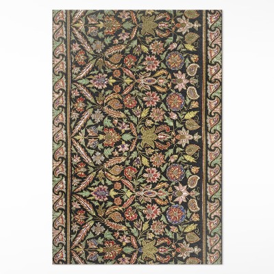 Vinylový koberec Antický květinový vzor rostlinný vintage