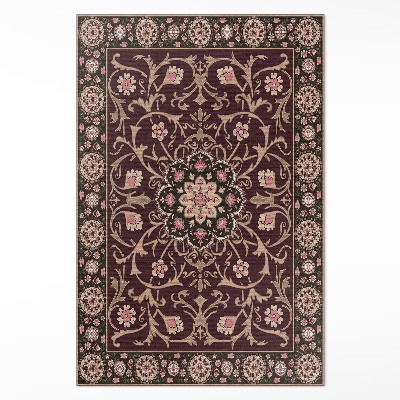 Vinylový koberec Bledý antický květ dekorativní floral