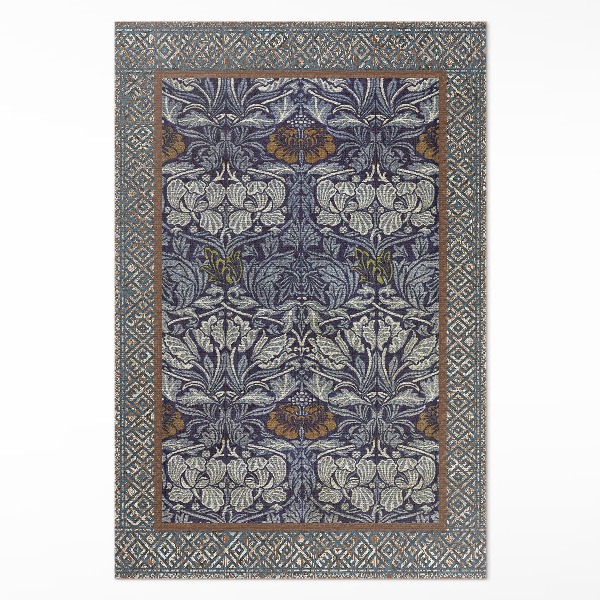 Vinylový koberec Ozdobné rostlinné motivy vzor vintage