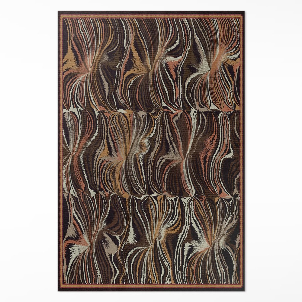 Vinylový koberec Abstraktní formy imitace tkaniny vintage