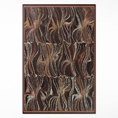 Vinylový koberec Abstraktní formy imitace tkaniny vintage