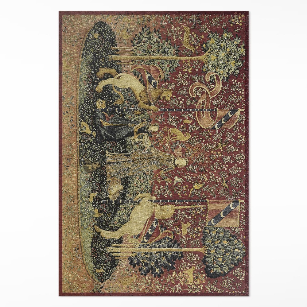 Vinylový koberec Středověká imitace tkaniny vintage