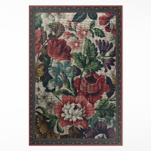 Vinylový koberec Jemný květinový vzor vintage