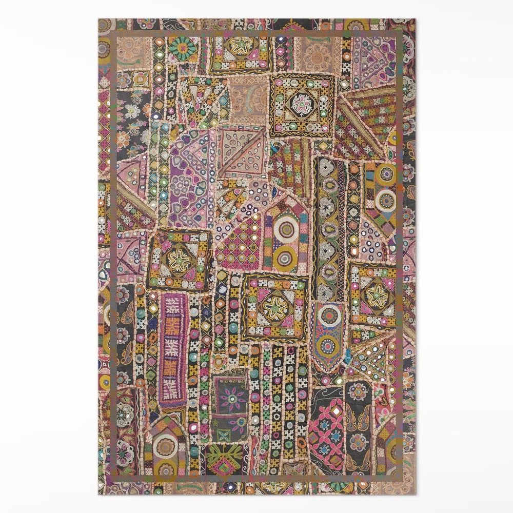 Vinylový koberec Patchworkový etnický vzor retro