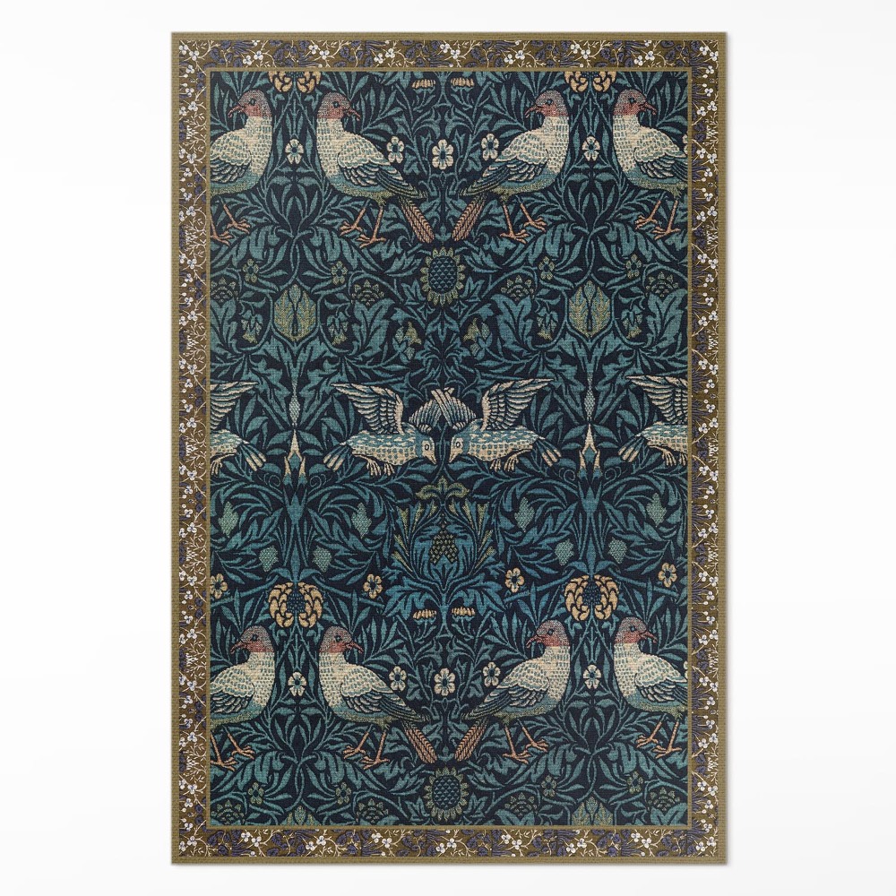 Vinylový koberec Pták na poli William Morris