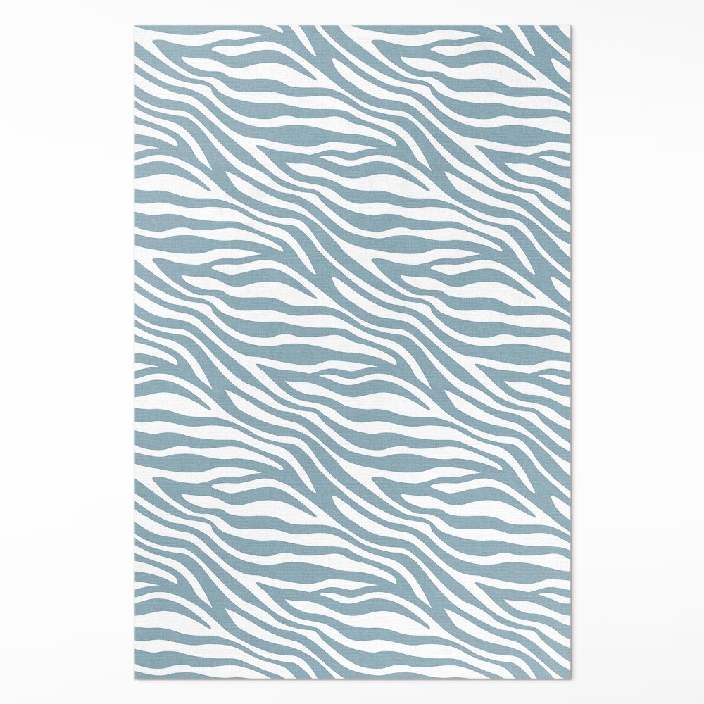 Vinylový koberec Vlny v pastelové modré