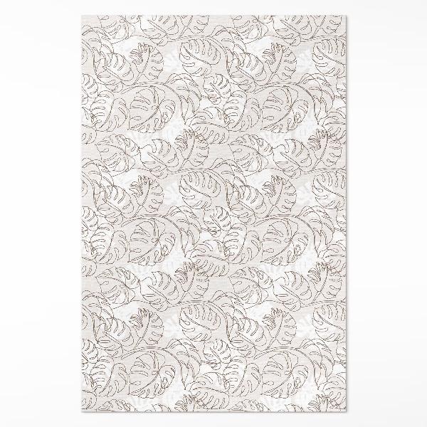 Vinylový koberec Minimalistické listy boho monstera