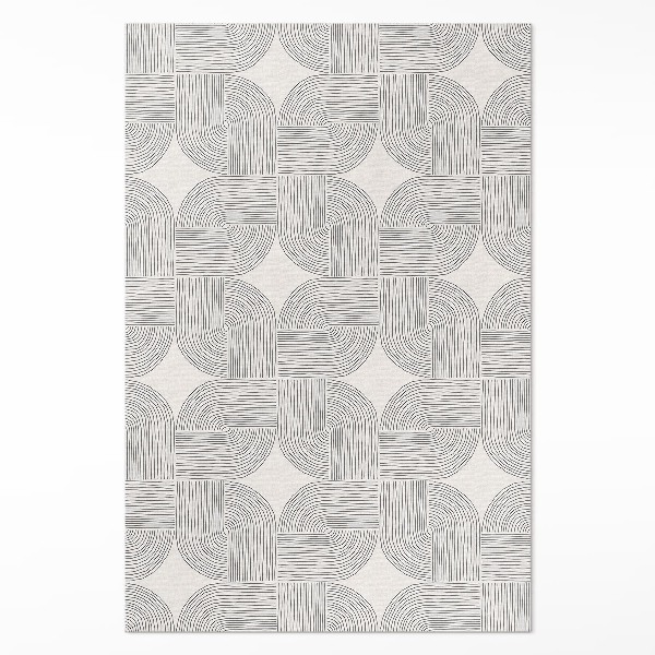 Vinylový koberec Lineární cop ozdobný vintage vzor