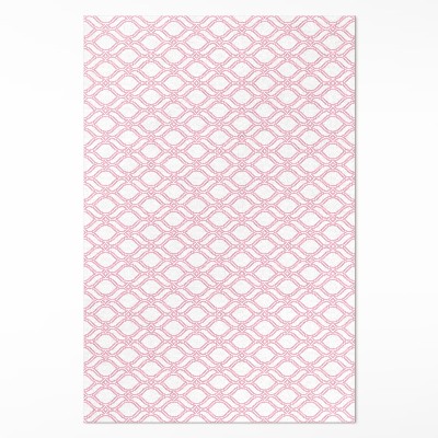 Vinylový koberec Pudrově růžový pletenec drobná mozaika