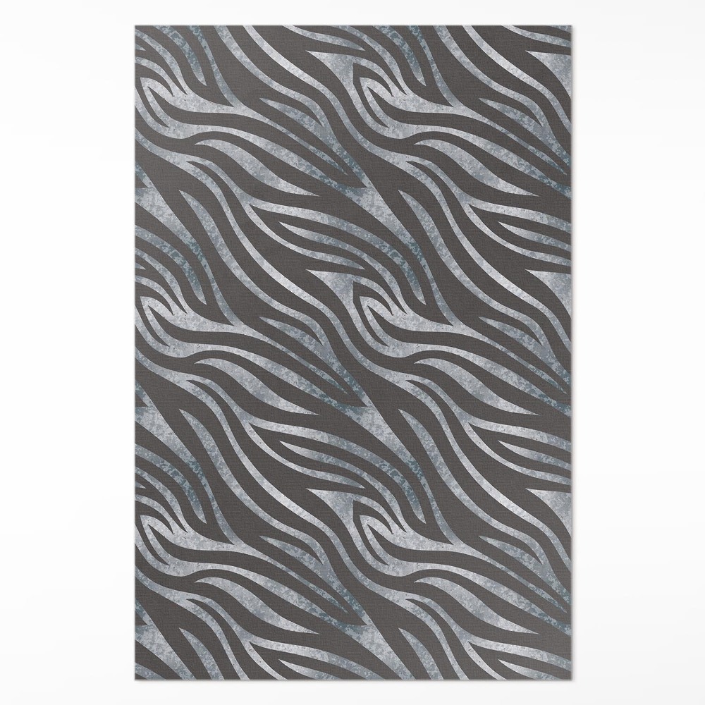 Vinylový koberec Zebra vzor nepravidelné pruhy