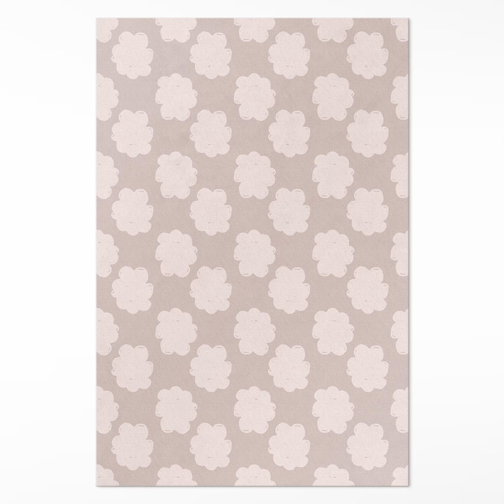 Vinylový koberec Malované mraky v pastelových barvách