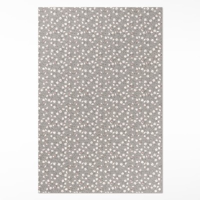 Vinylový koberec Polní květinová louka jemný boho vzor