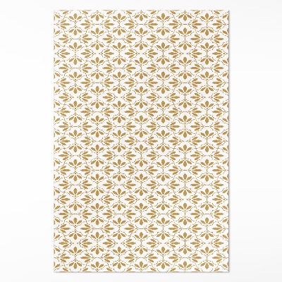 Vinylový koberec Dekorativní lístky pravidelný vzor