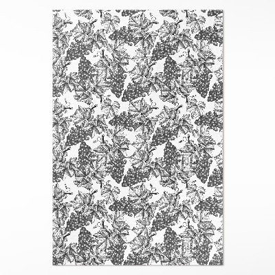 Vinylový koberec Vinice skica ve vintage stylu