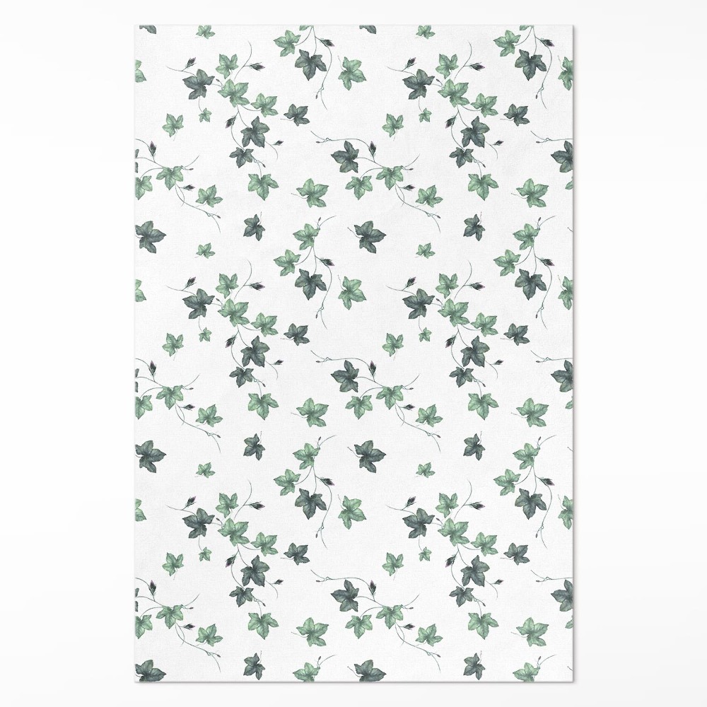 Vinylový koberec Malé lístky rostlinné motivy