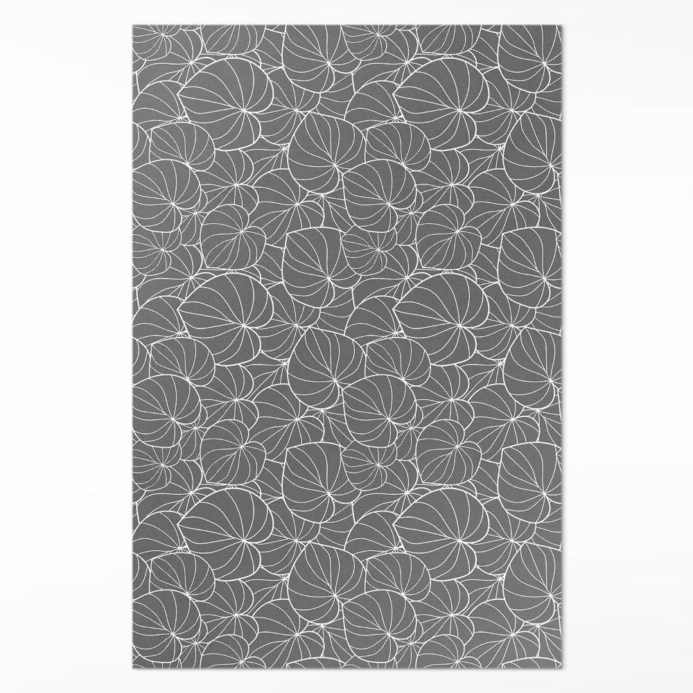 Vinylový koberec Lineární listy vzornictví boho