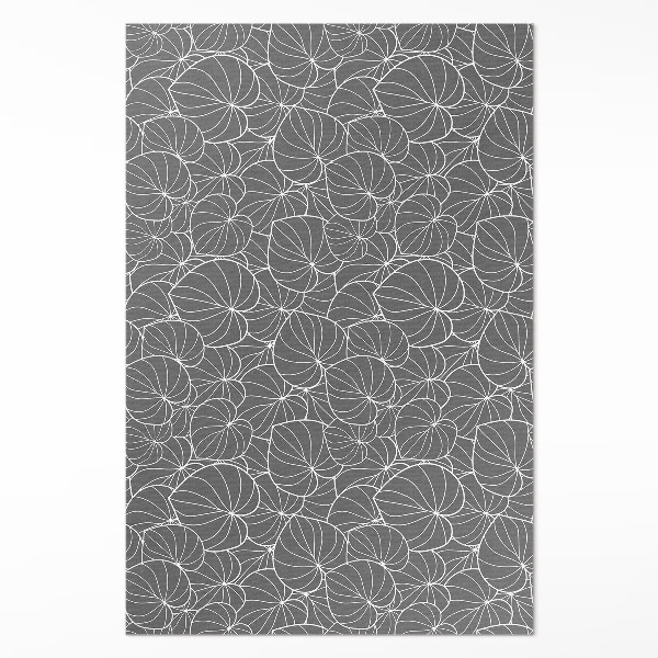 Vinylový koberec Lineární listy vzornictví boho