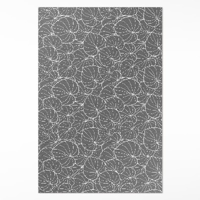 Vinylový koberec Lineární listy vzornictví boho