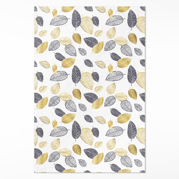 Vinylový koberec Světlé a tmavé listy módní přírodní vzor