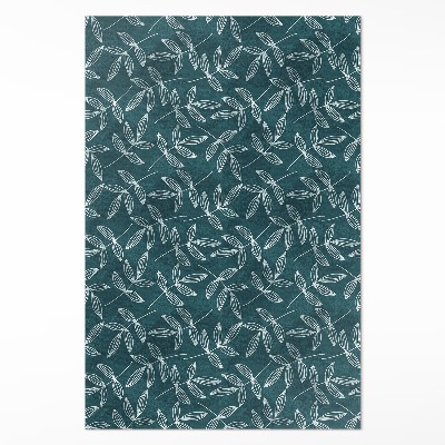 Vinylový koberec Minimalistické větvičky s listy boho