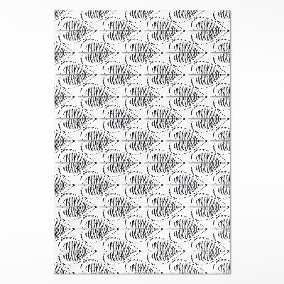 Vinylový koberec Boho listy pravidelný vzor