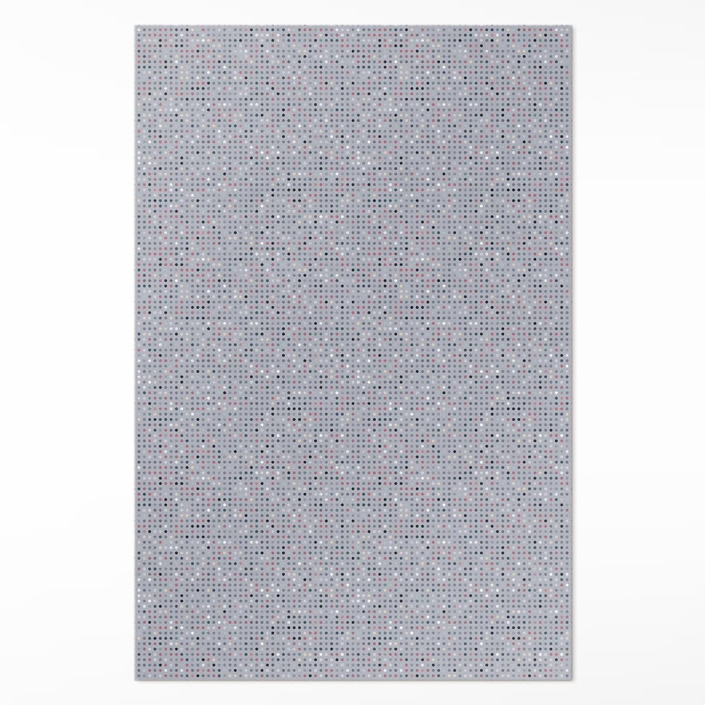 Vinylový koberec Barevné tečky detaily retro