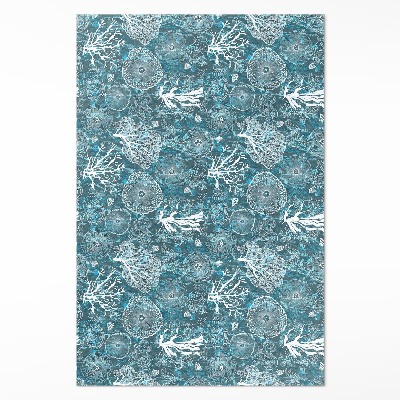 Vinylový koberec Vzor inspirovaný mořskou flórou a faunou