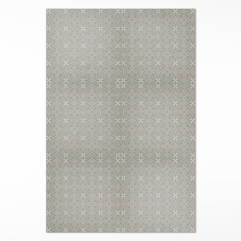 Vinylový koberec Jemné vzornictví copánkový vzor kruhů