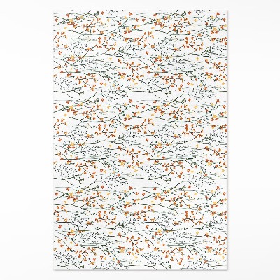 Vinylový koberec Květinky a větvičky ve stylu boho