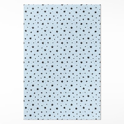 Vinylový koberec Černé drobné hvězdy vesmír