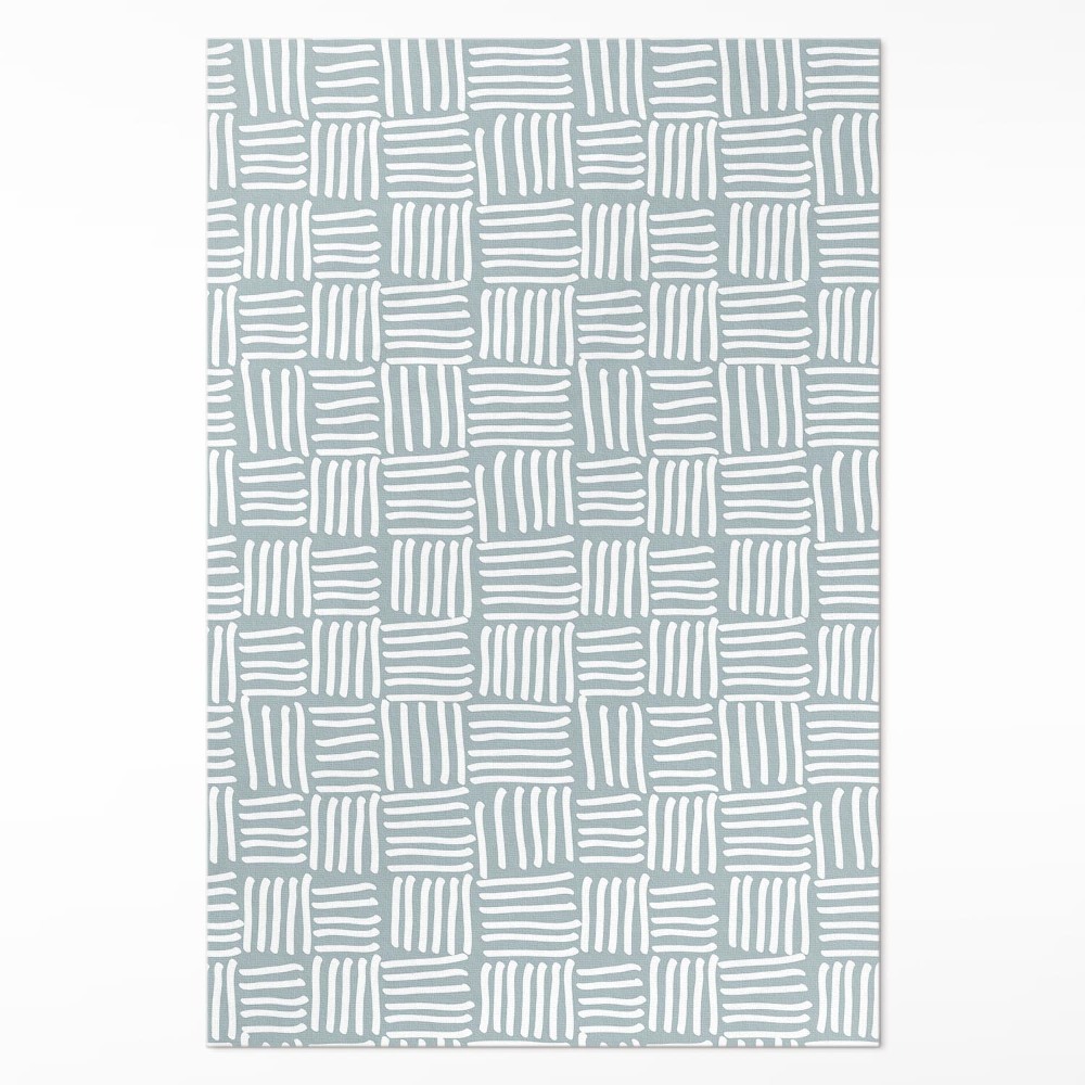 Vinylový koberec Boho pletený vzor minimalistický