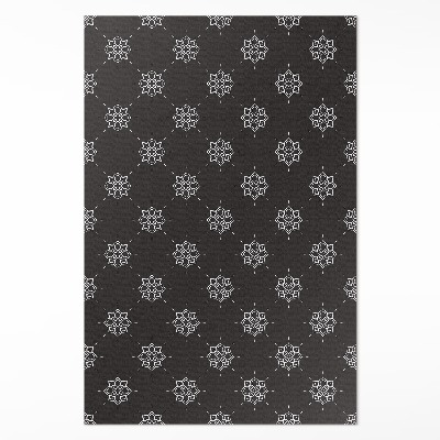 Vinylový koberec Lineární květiny pravidelný vzor