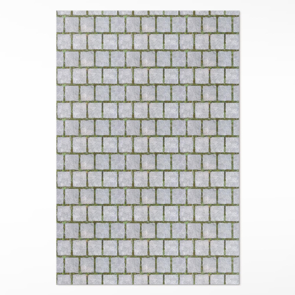 Vinylový koberec Kamenná cesta s mechem