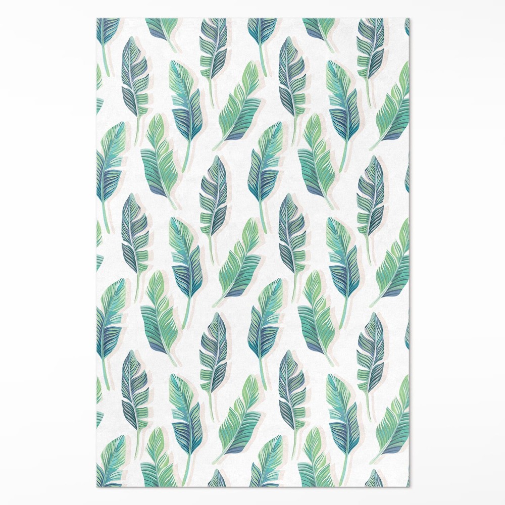 Vinylový koberec Boho peří v jemném stylu