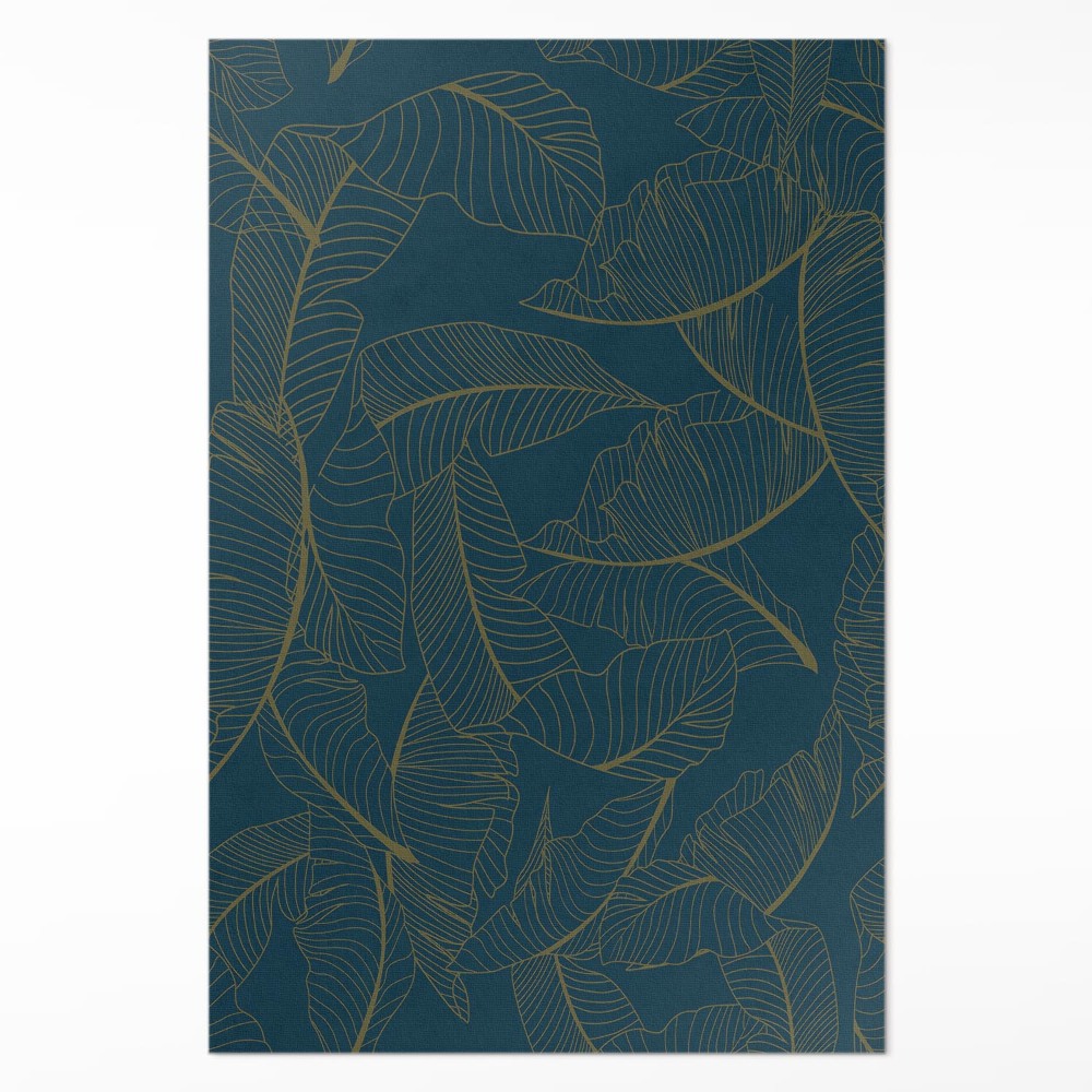 Vinylový koberec Lineární listy módní vzor