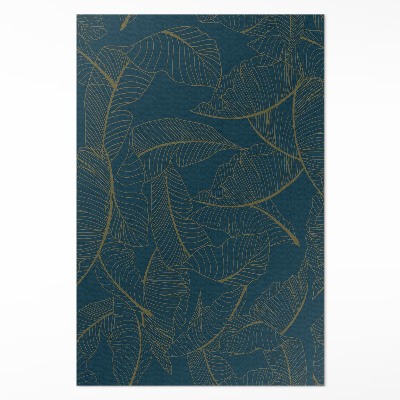 Vinylový koberec Lineární listy módní vzor