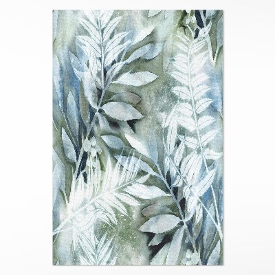 Vinylový koberec Akvarelové listy jemné větvičky