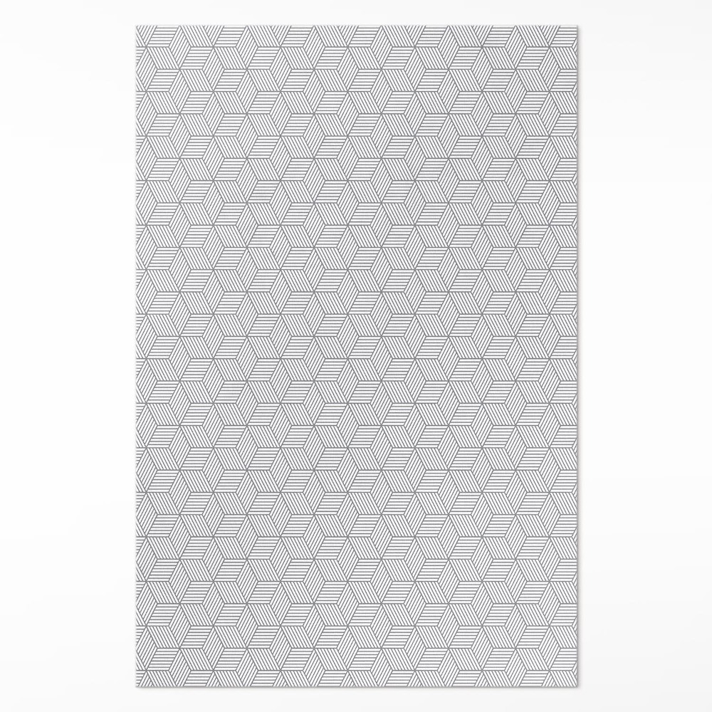 Vinylový koberec Geometrická mozaika jemné vzornictví