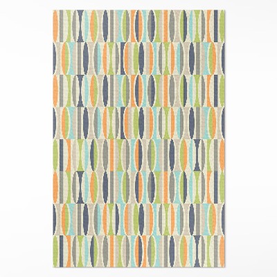 Vinylový koberec Abstraktní elipsy ve stylu retro