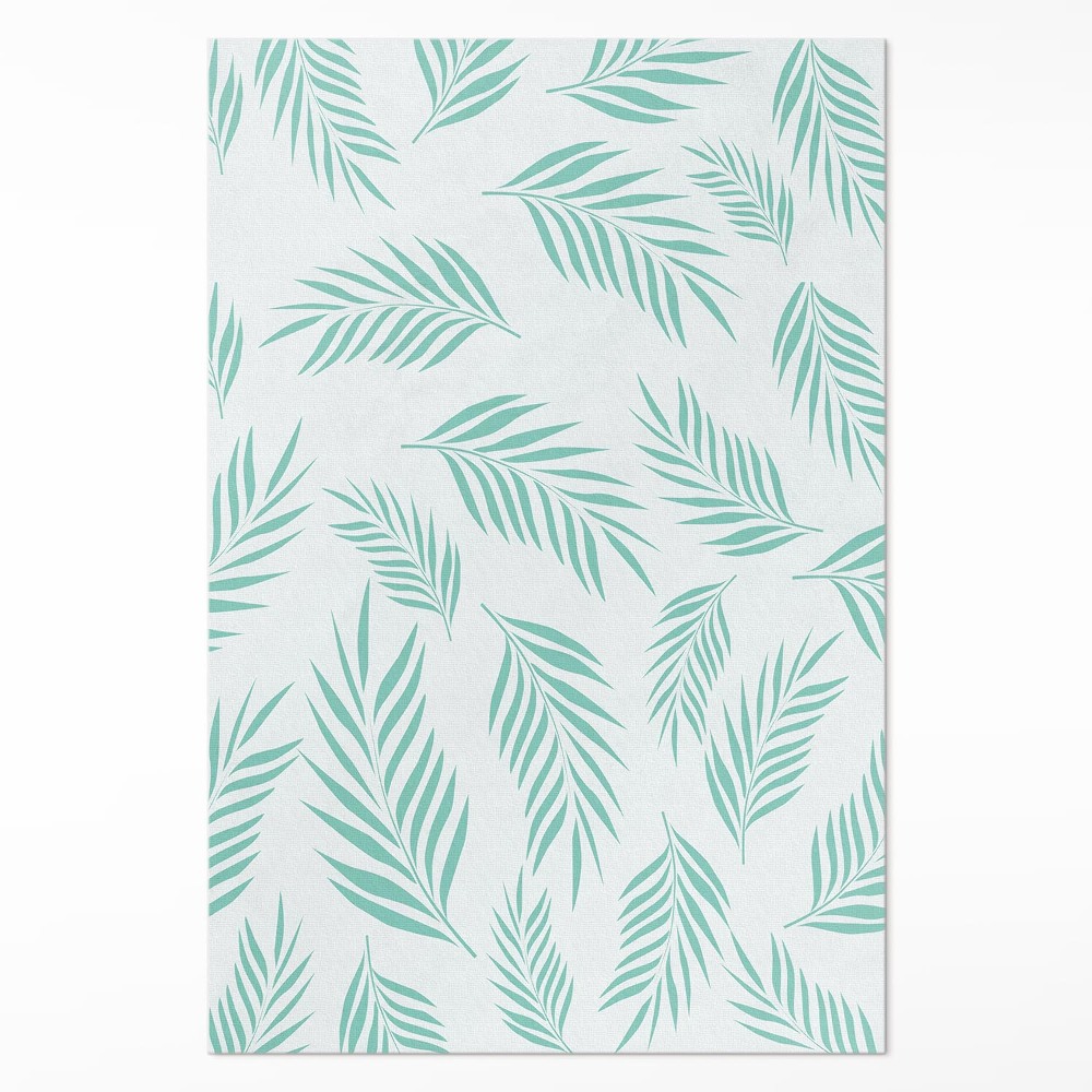 Vinylový koberec Palmové větvičky tropické listy