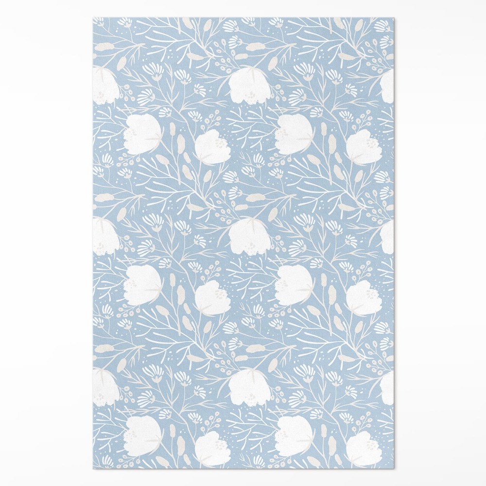 Vinylový koberec Krásné květiny na pastelovém pozadí