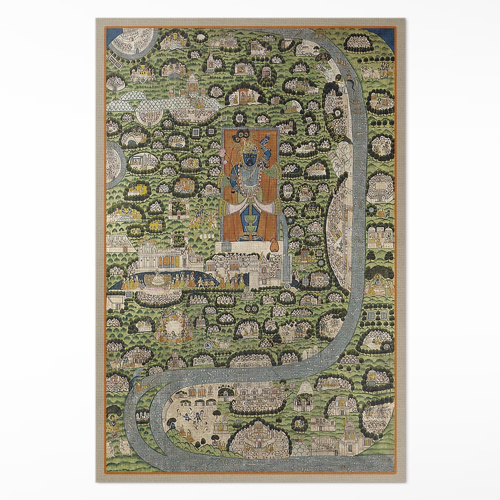 Vinylový koberec Indie z ptačí perspektivy