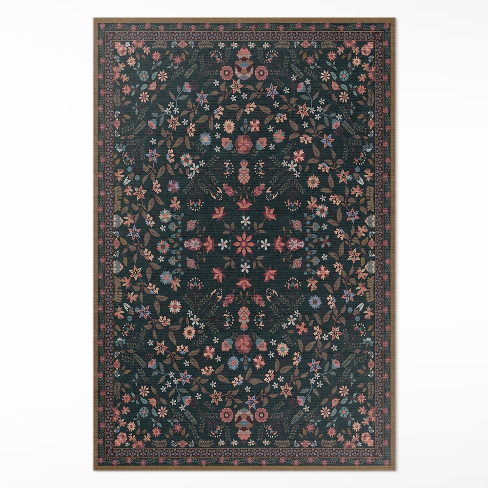 Vinylový koberec Jemný květinový plný barev