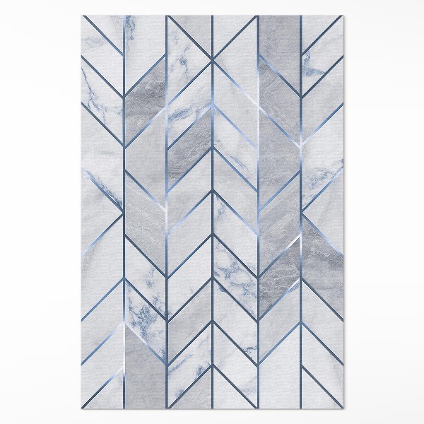 Vinylový koberec Geometrické linie světlý mramor glamour