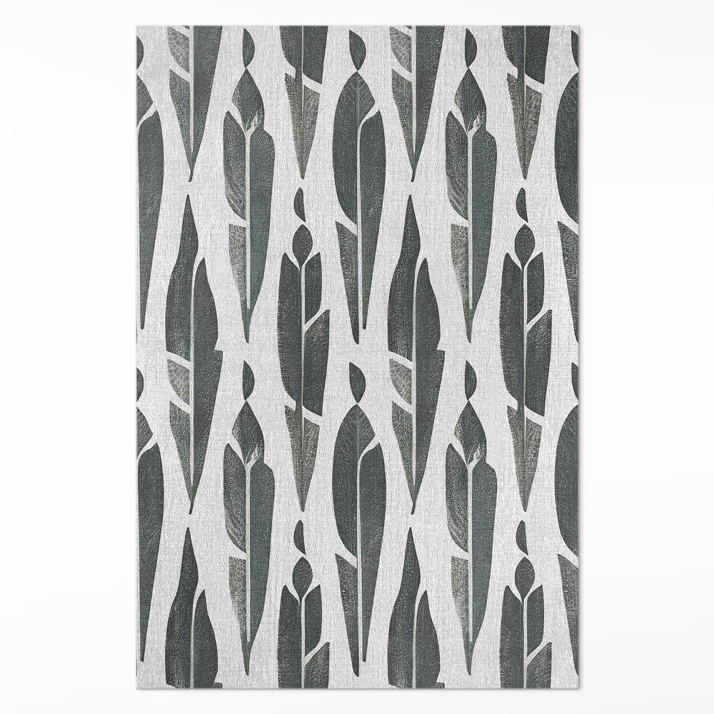 Vinylový koberec Malovaná indiánská pírka boho vintage styl