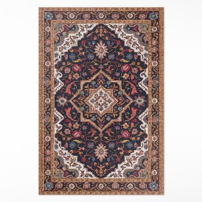 Vinylový koberec Bohatý rostlinný ornament v perském stylu