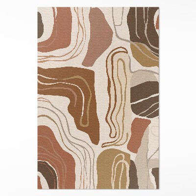 Vinylový koberec Pastelové boho linie a skvrny