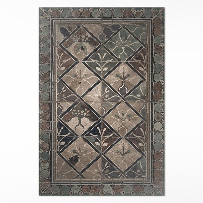 Vinylový koberec Elegantní geometrie na vintage dlaždicích