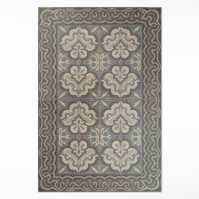 Vinylový koberec Rustikální geometrie na vintage dlaždicích