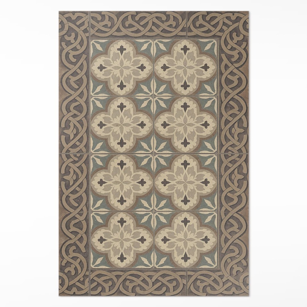 Vinylový koberec Retro dlaždice s geometrickými uspořádáními